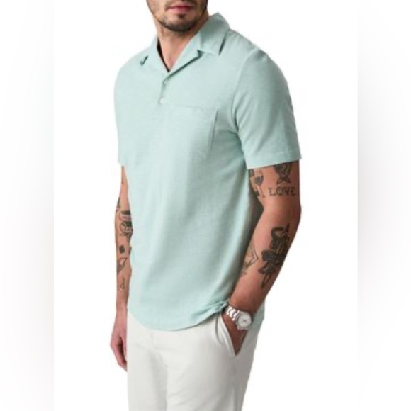 NWT - Good Man Brand Men’s Camp Collar Polo Shirt - Size L - Picture 2 of 10